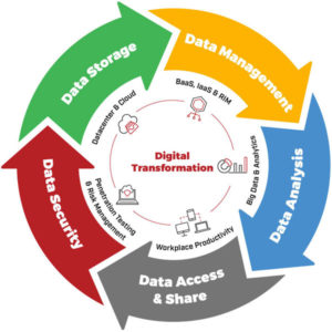 image of a digital transformation diagram for MTI digital transformation services